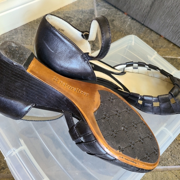 Naturalizer Leather Wedge Shoes - Picture 7 of 9